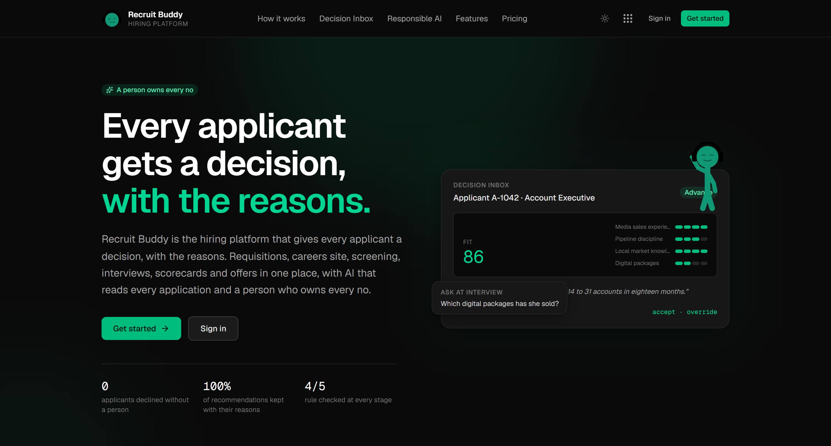 The top of the Recruit Buddy home page at recruit.workflowcorp.com
