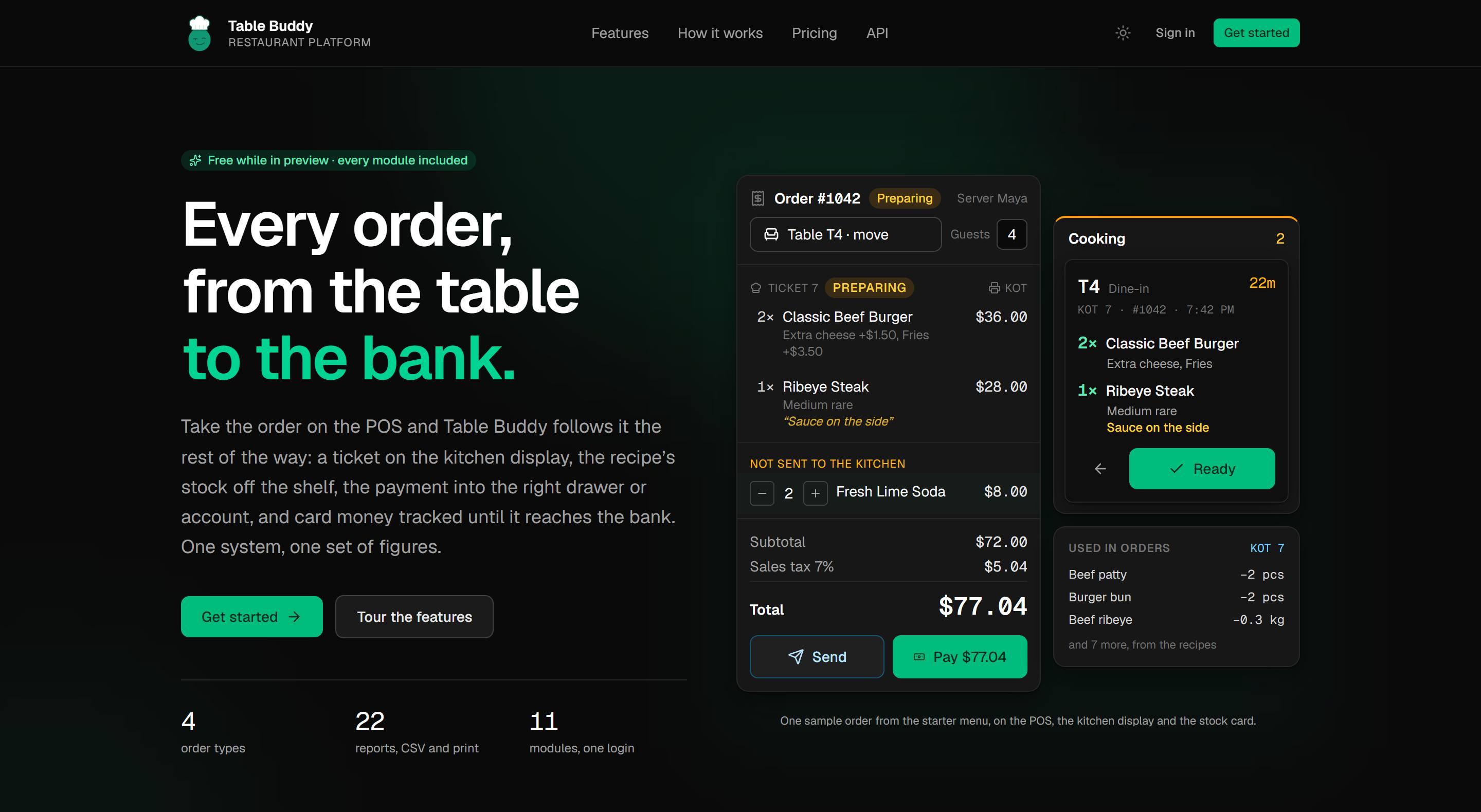 The top of the Table Buddy home page at tablebuddy.radioworkflow.com